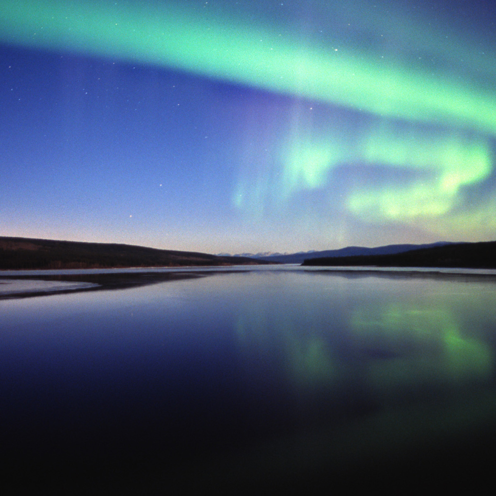 Северное сияние в Канаде