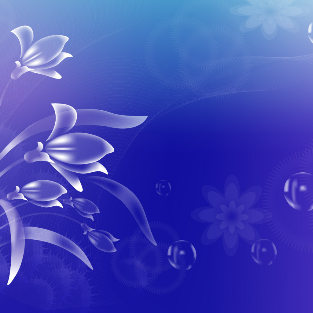 Голубые цветы