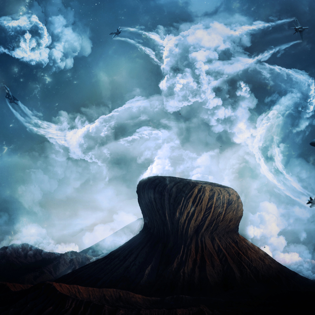 Истребители в небе