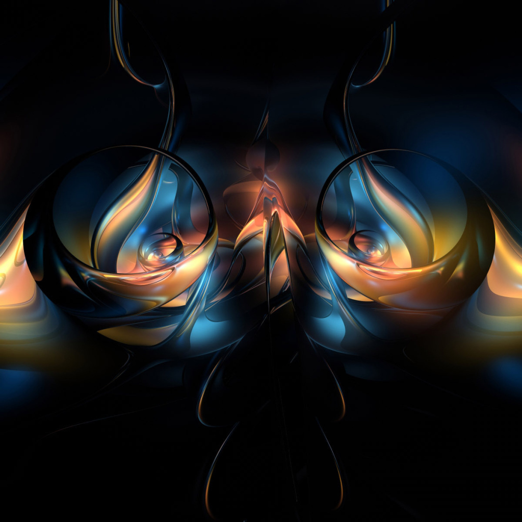 Формы на черном фоне