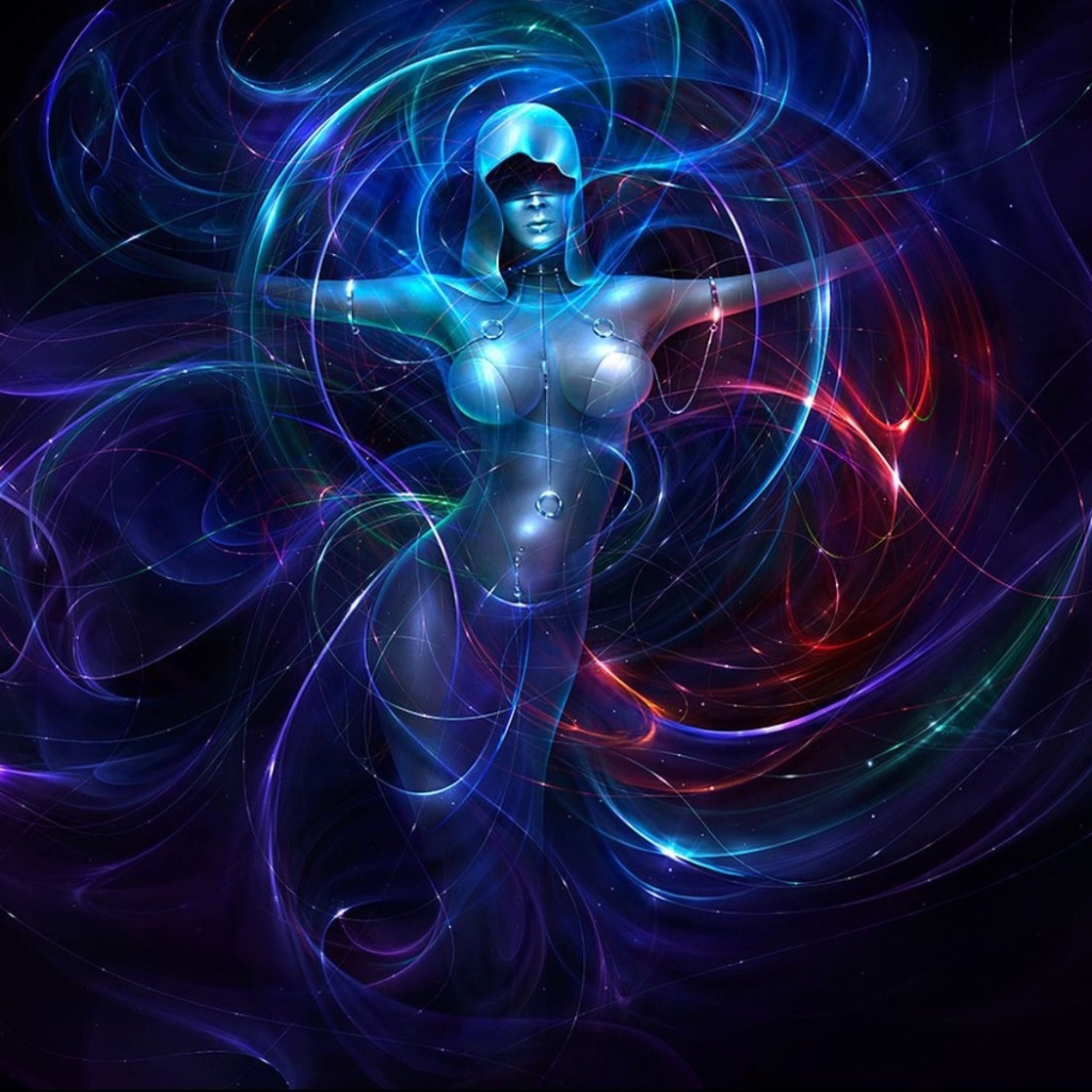 Девушка в неоне