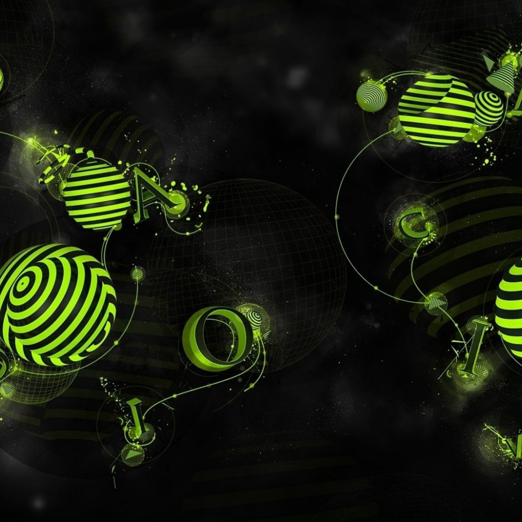 Зеленый рисунок