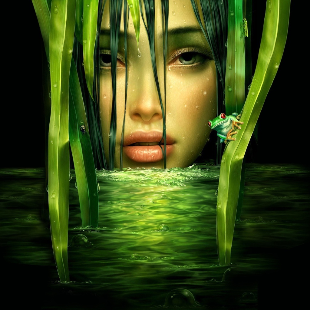 Зеленая девушка