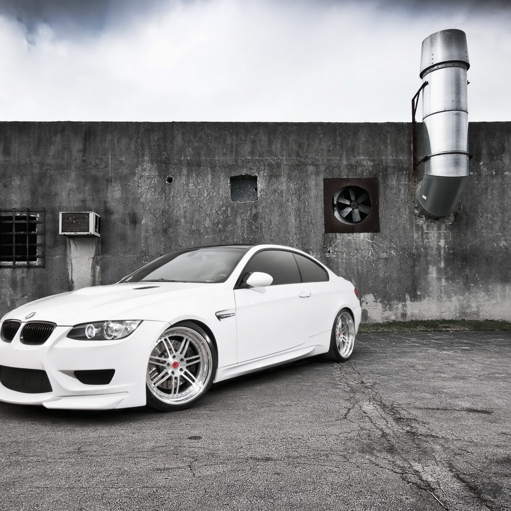 white BMW M3