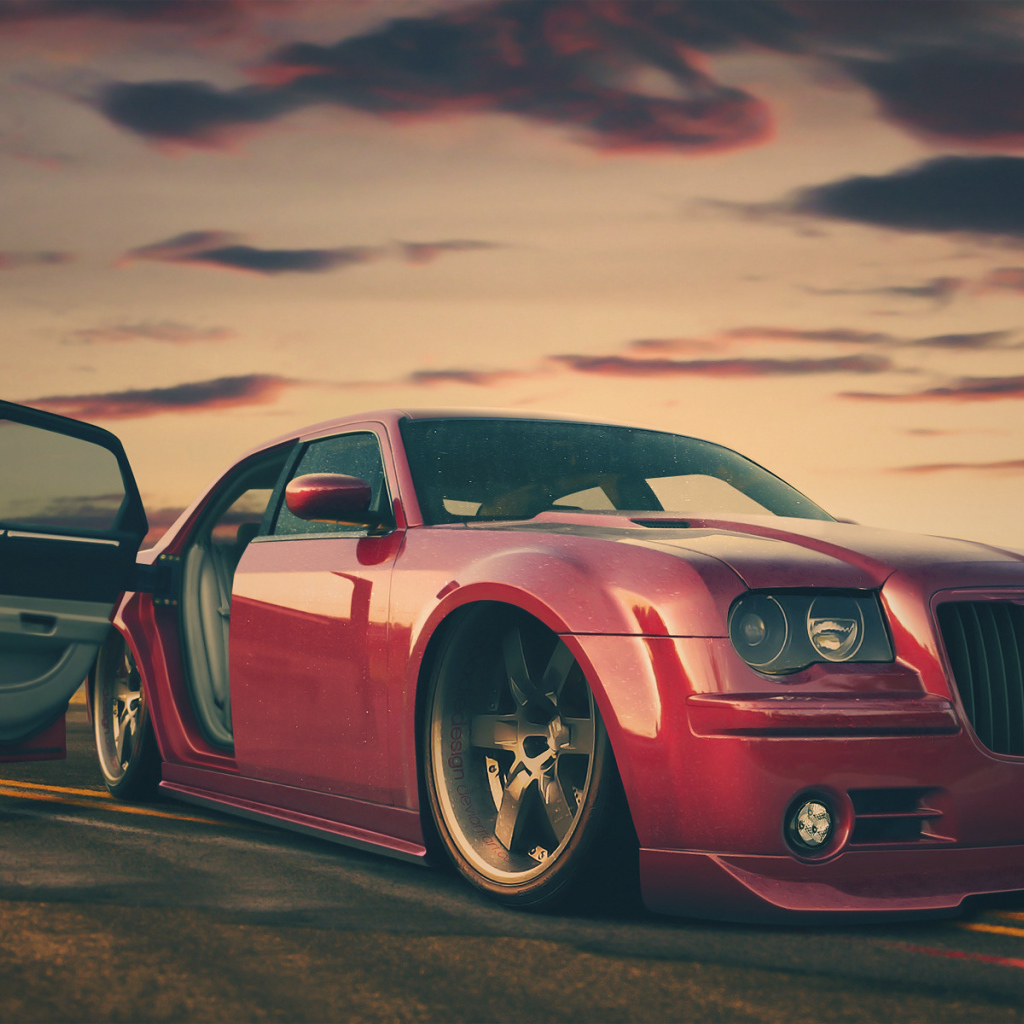 300c, красный