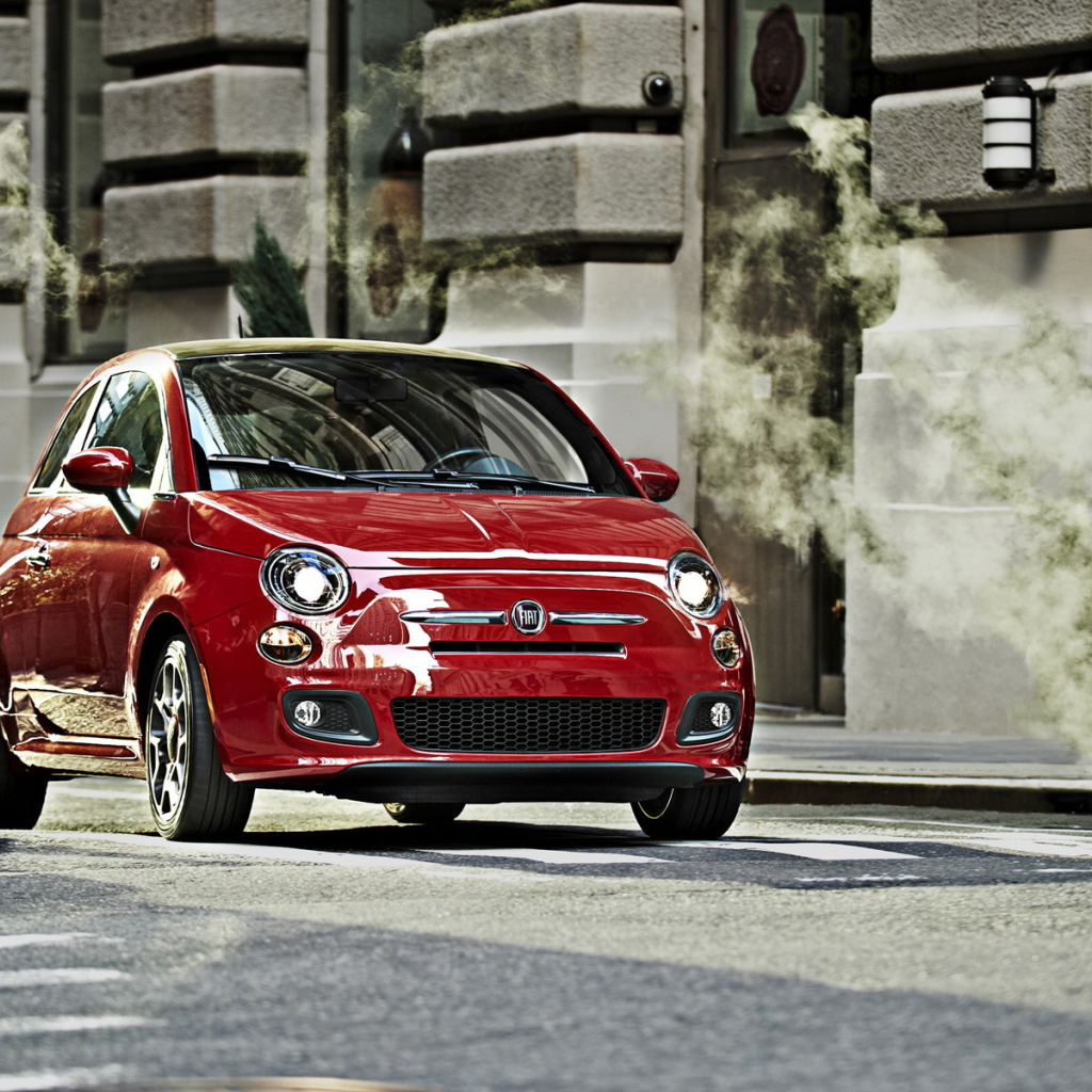 Fiat-500 red