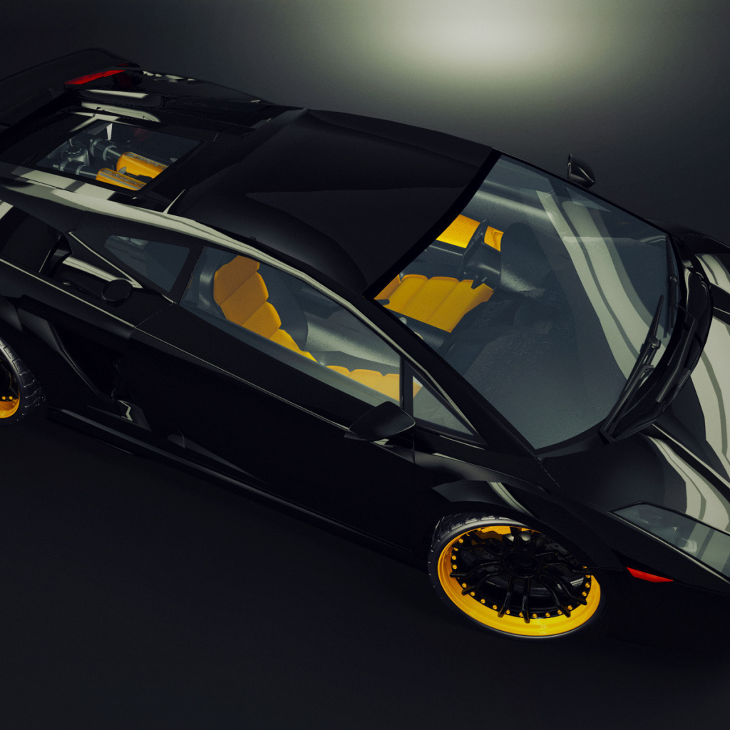 Черный Lamborghini