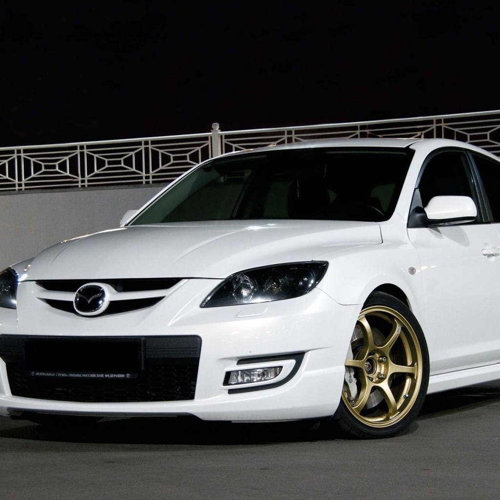 Mazda 3 MPS, белая