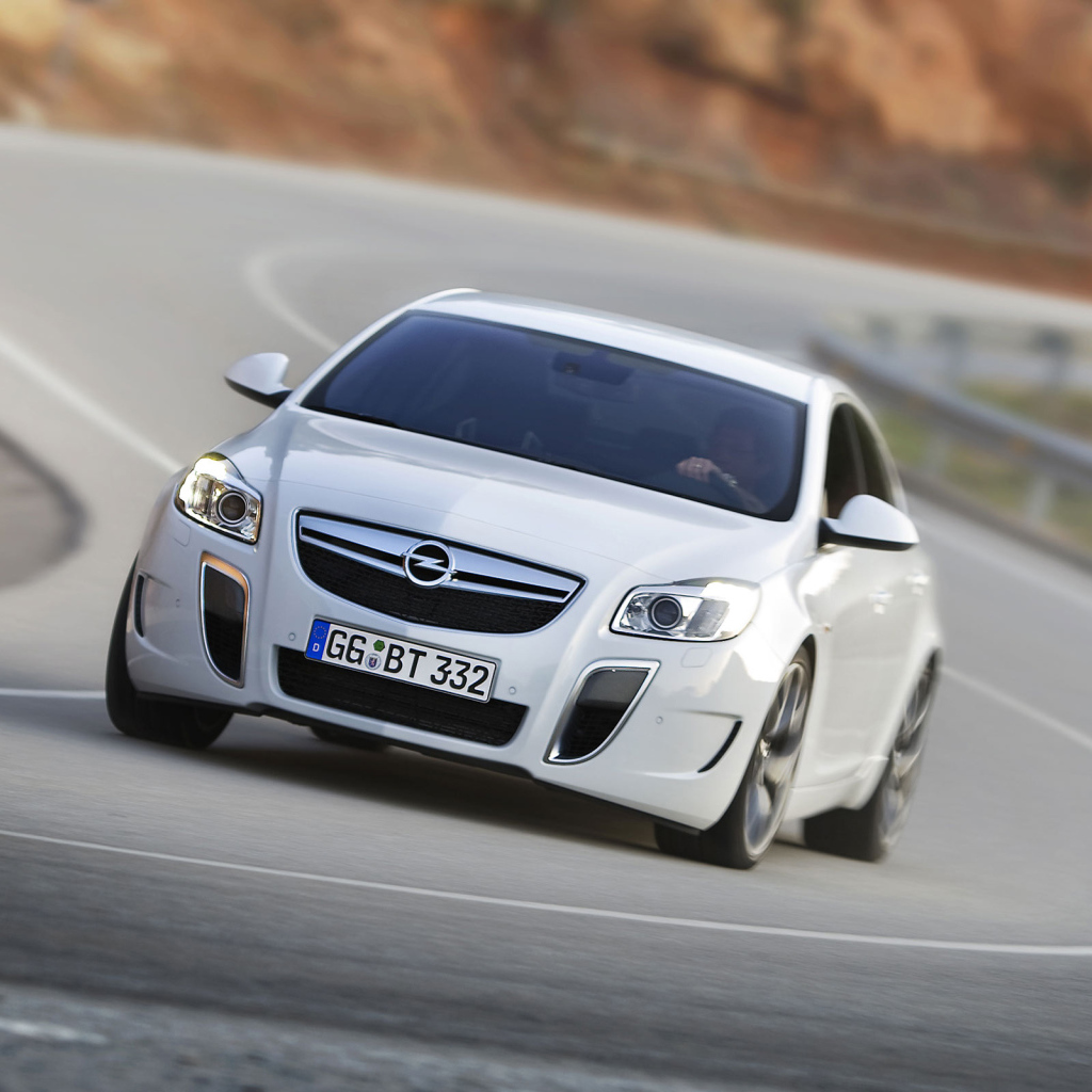 белый Opel Insignia