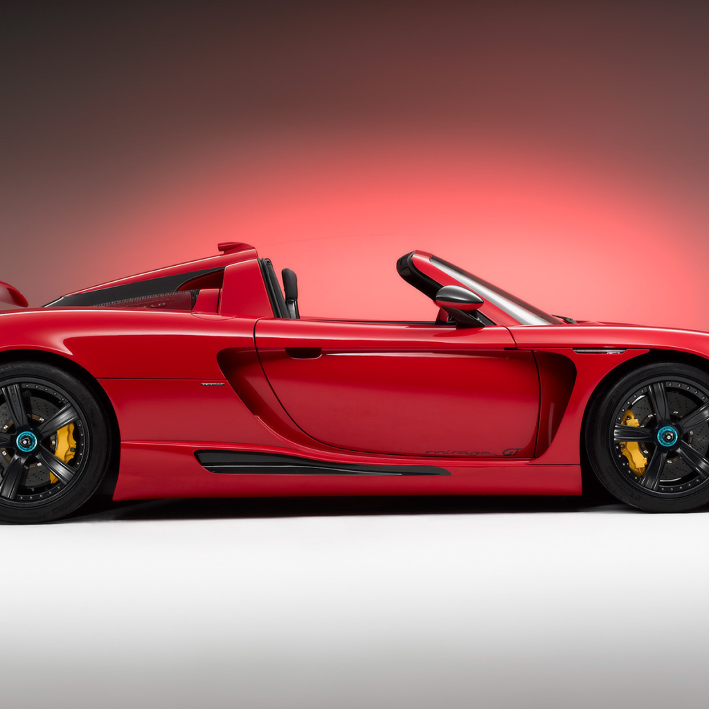 Porshe Carrera GT, красный