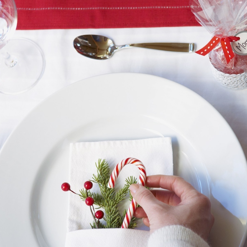 Украшение рождественского стола