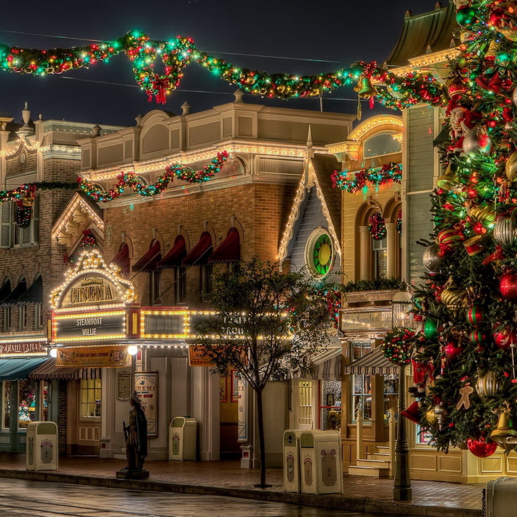 улица на Рождество