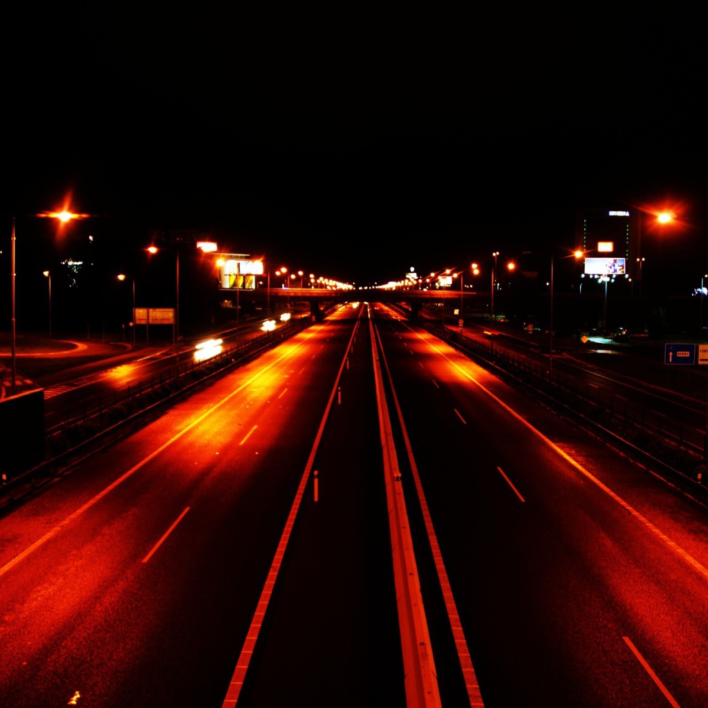 Шоссе ночью