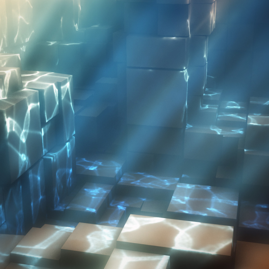 Кубы под водой