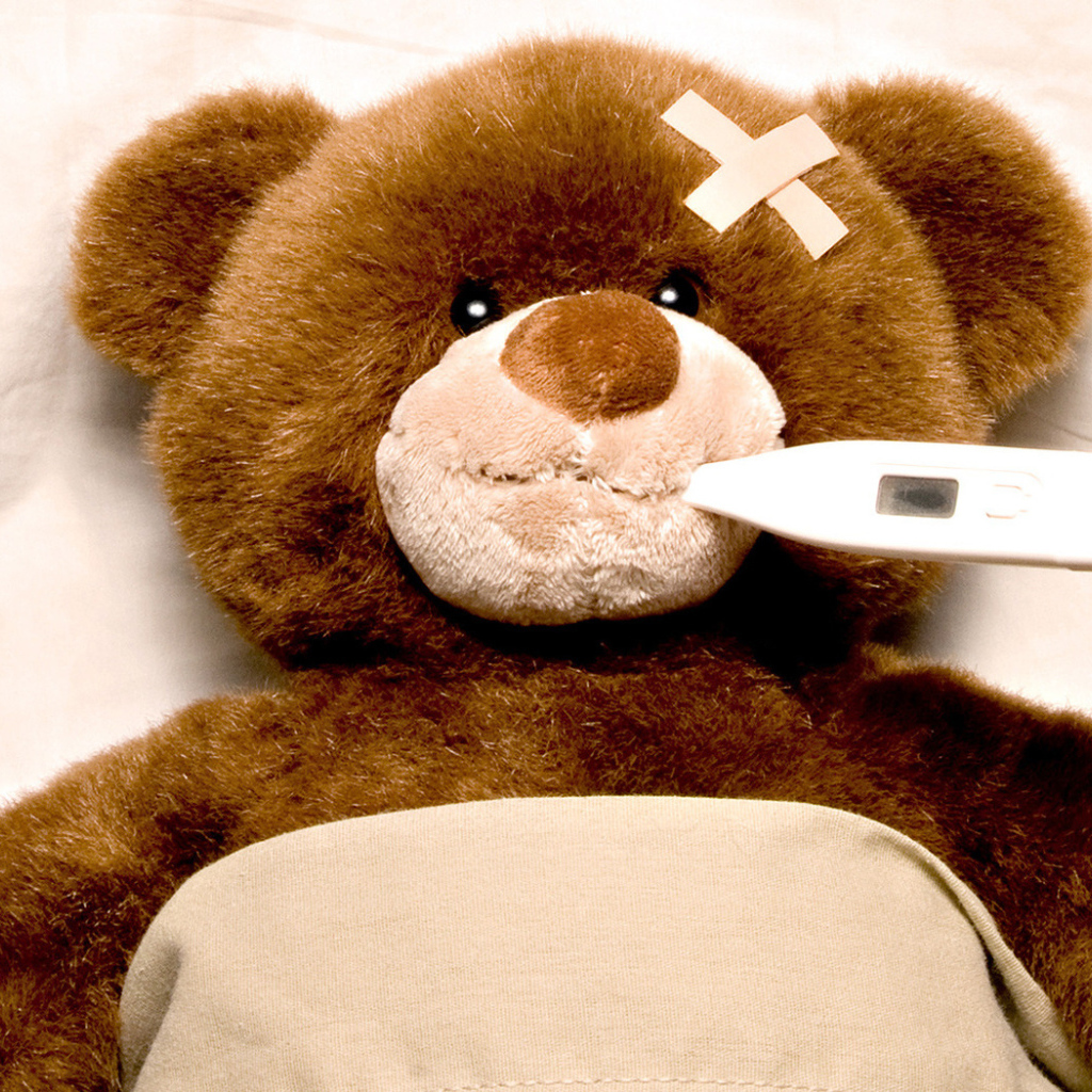 Заболевший мишка