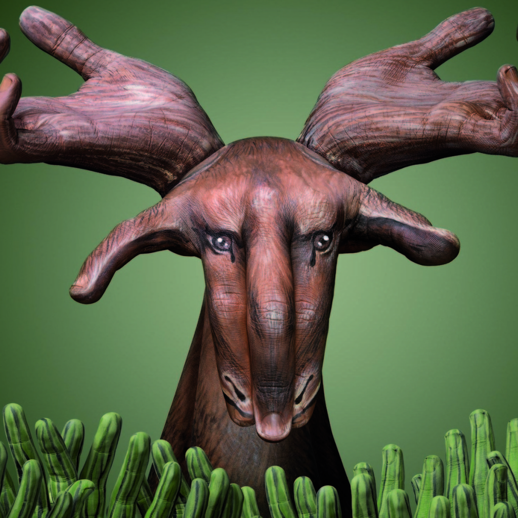 Лось из рук