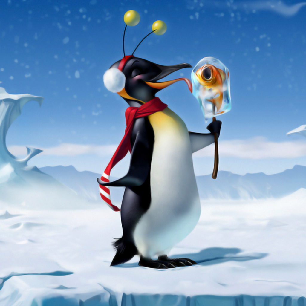 Довольный пингвин