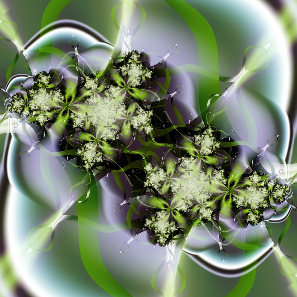 Зеленые цветы