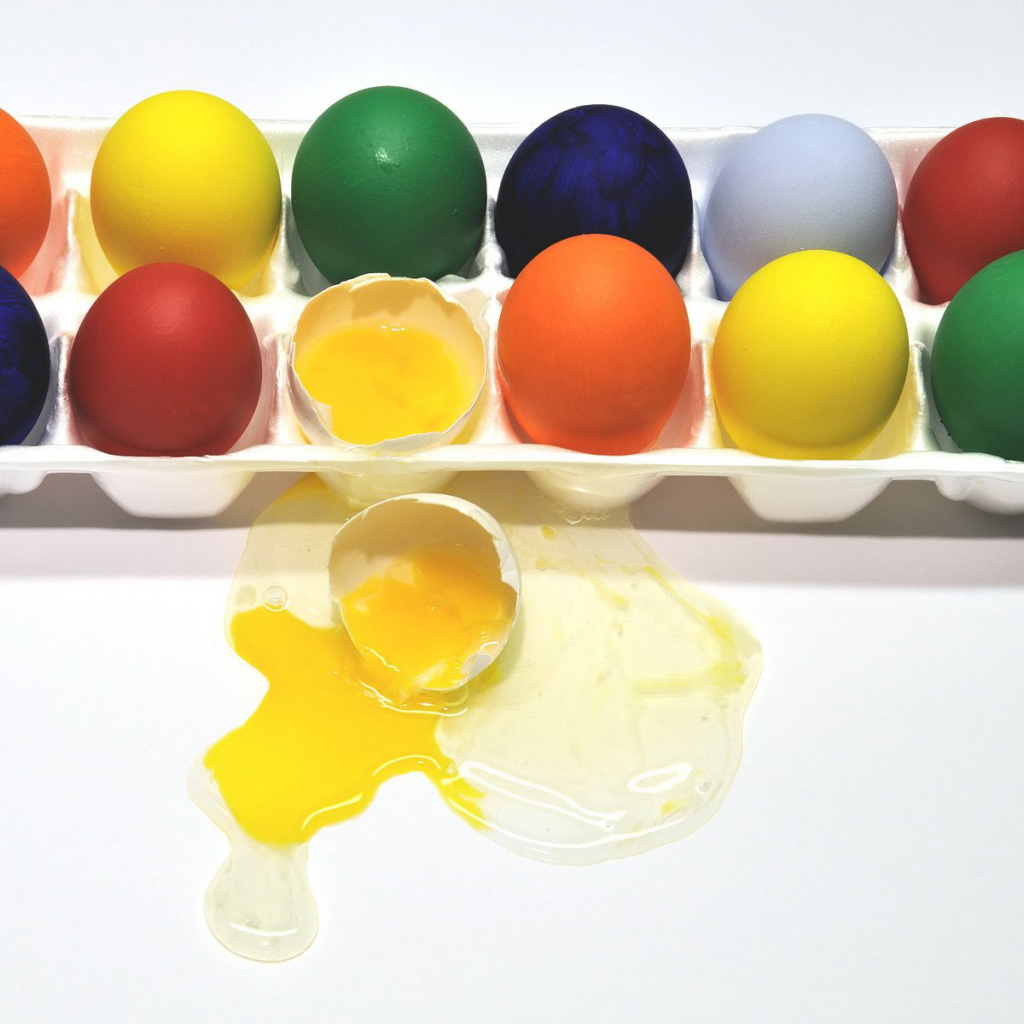 Крашеные яйца