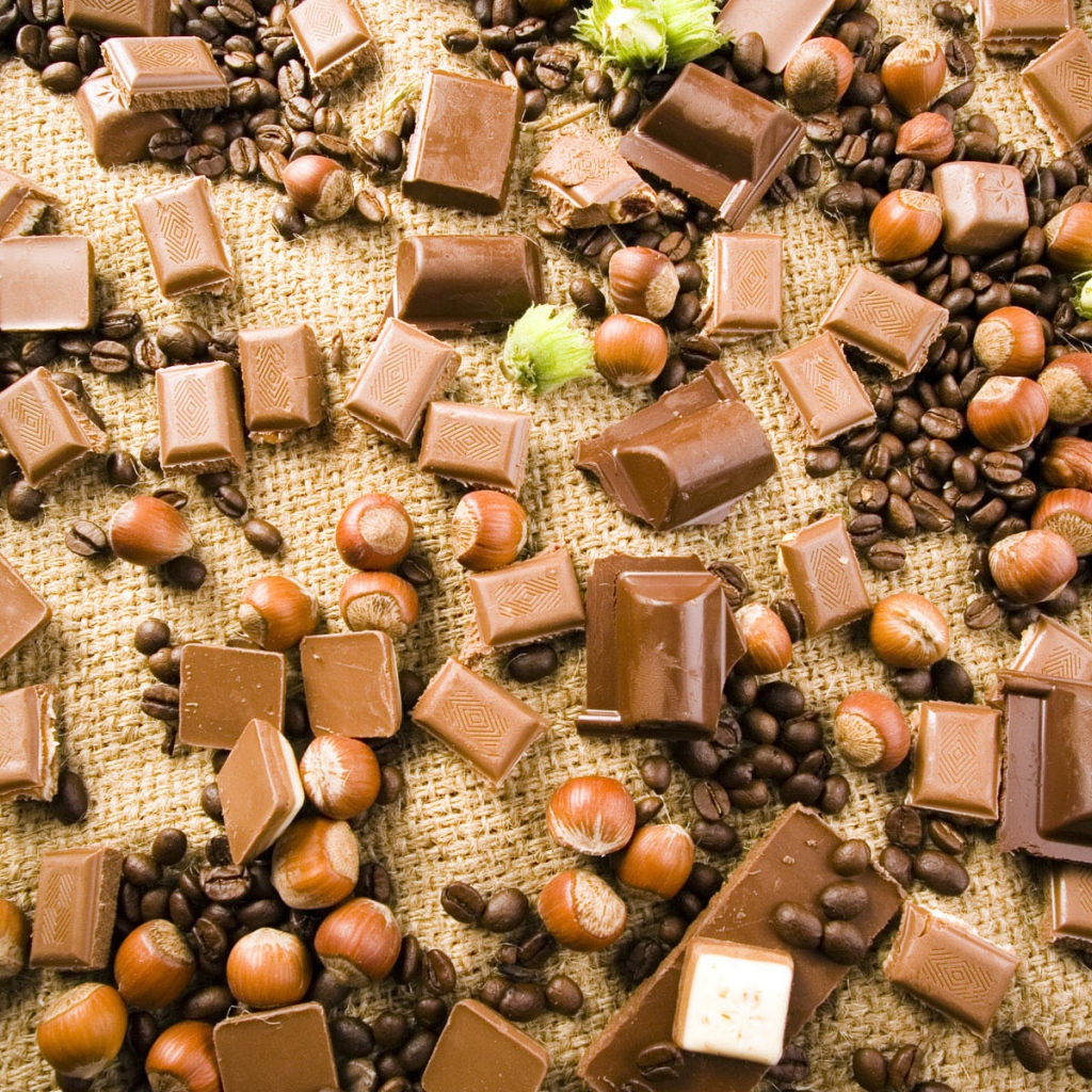 Шоколад орехи кофе