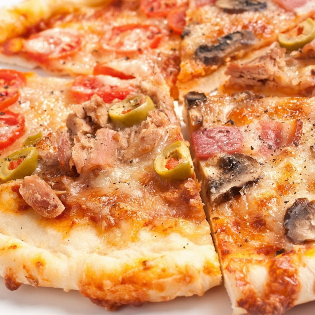 Нарезанная пицца