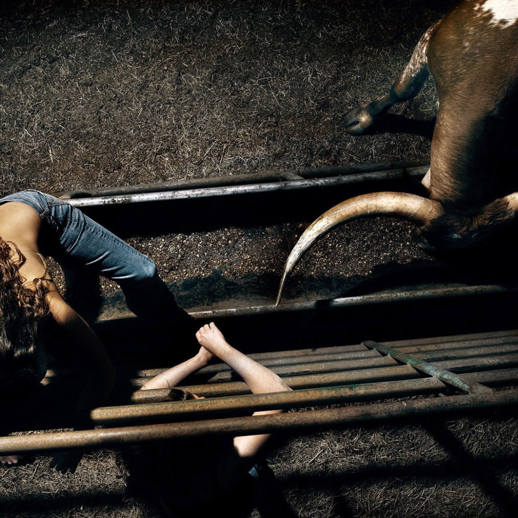 Бык и девушка