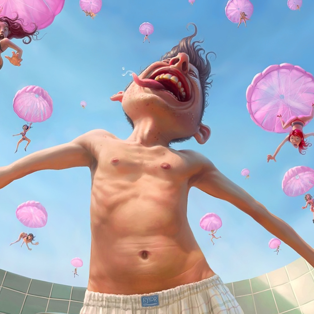 Девушки падают с неба