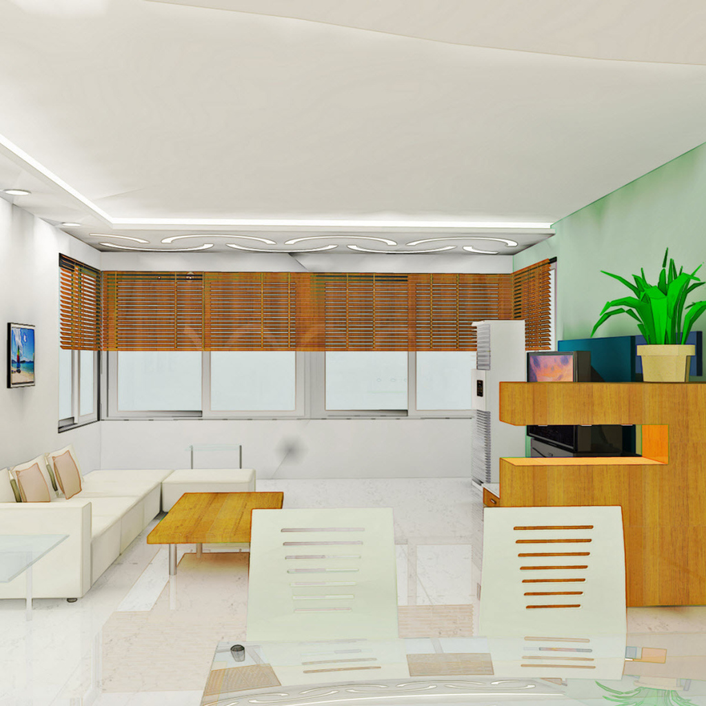 Компьютерный дизайн комнаты