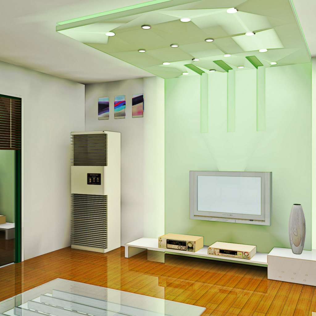 Комната в зеленых тонах