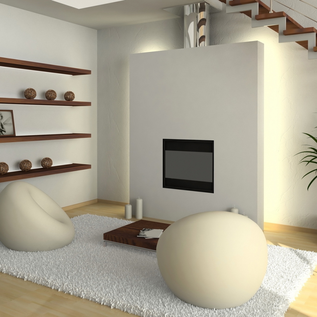 Комната с камином