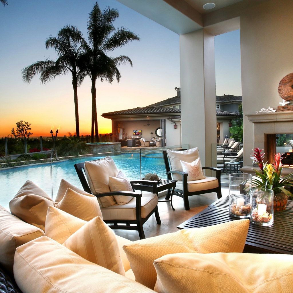 Летняя комната для отдыха