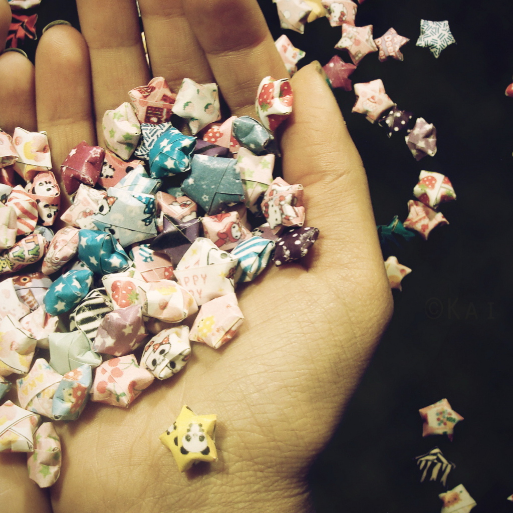 Сердце из звездочек