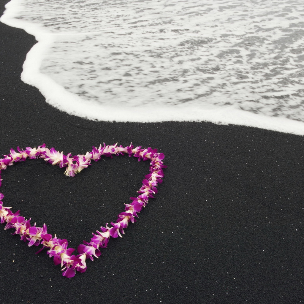 Сердце из цветов