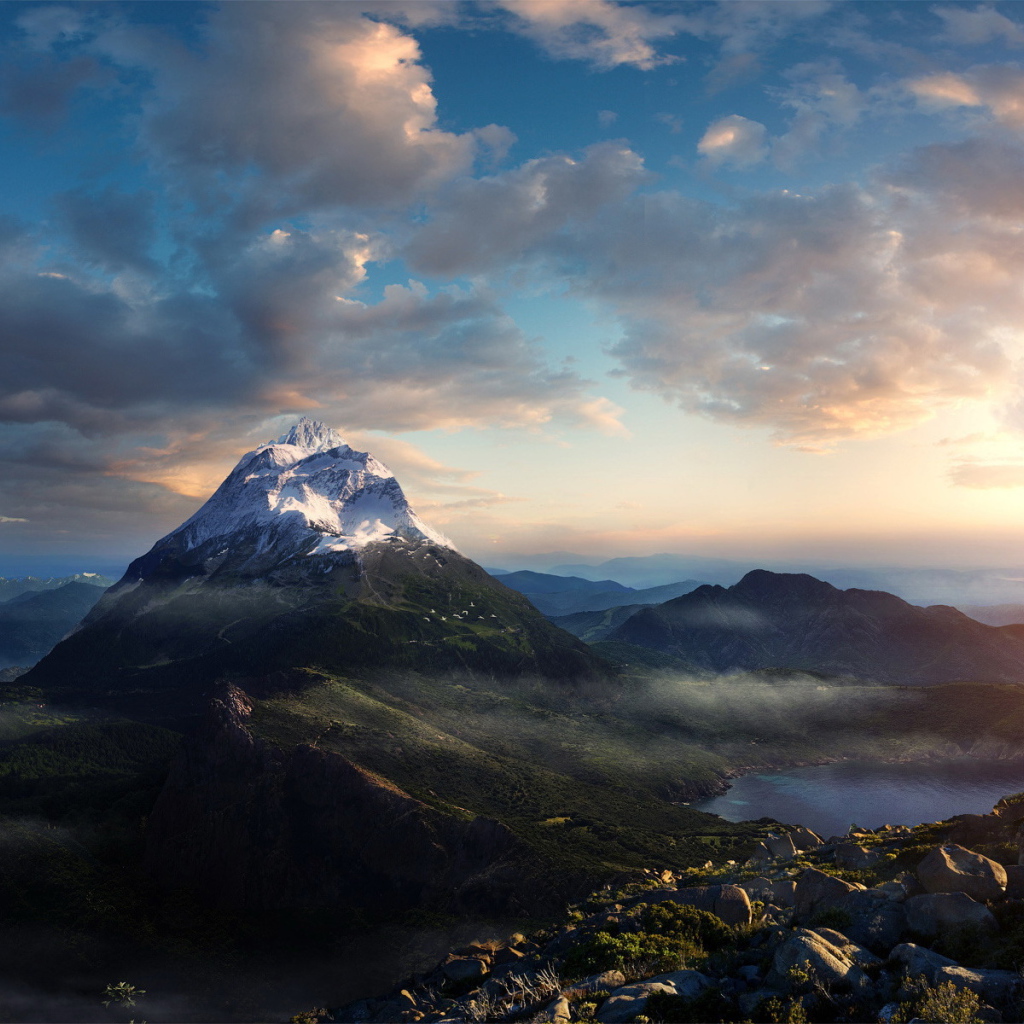 Утро в горах