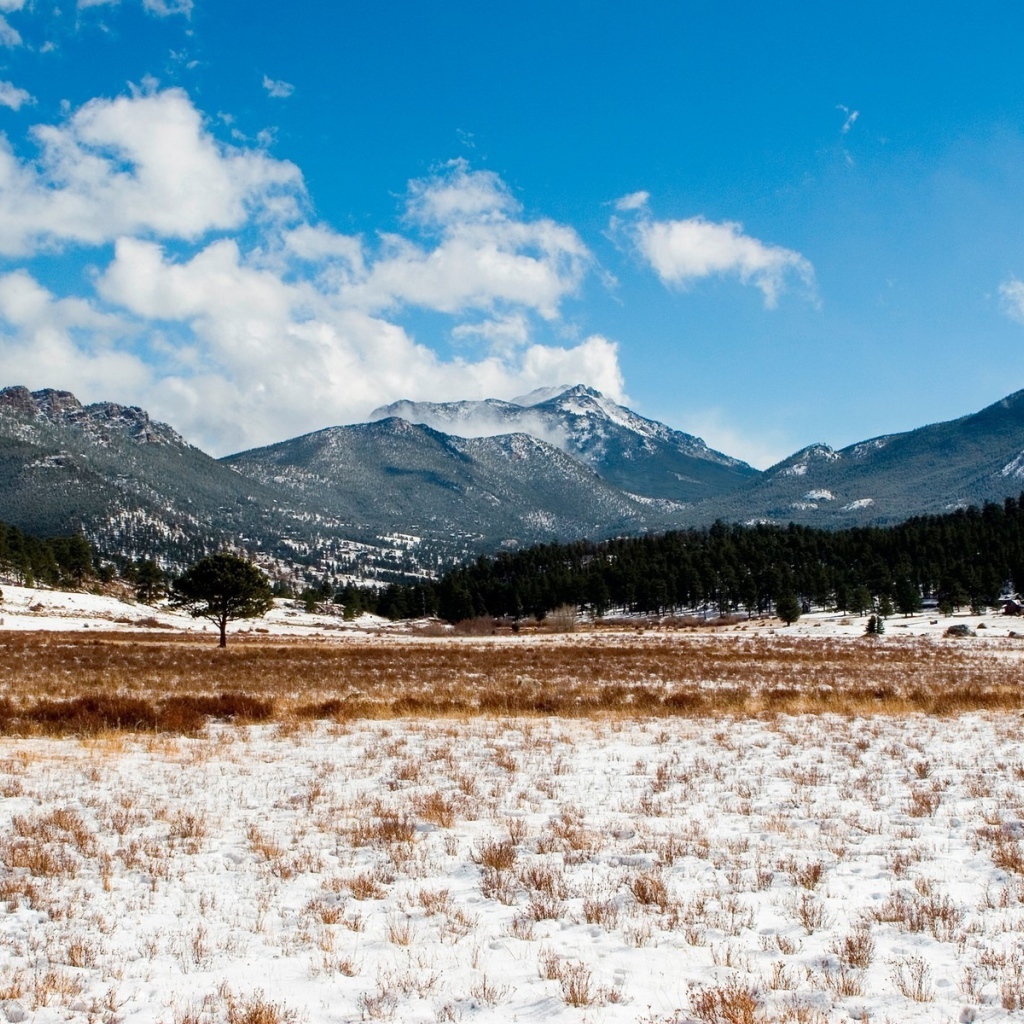 Горы на горизонте