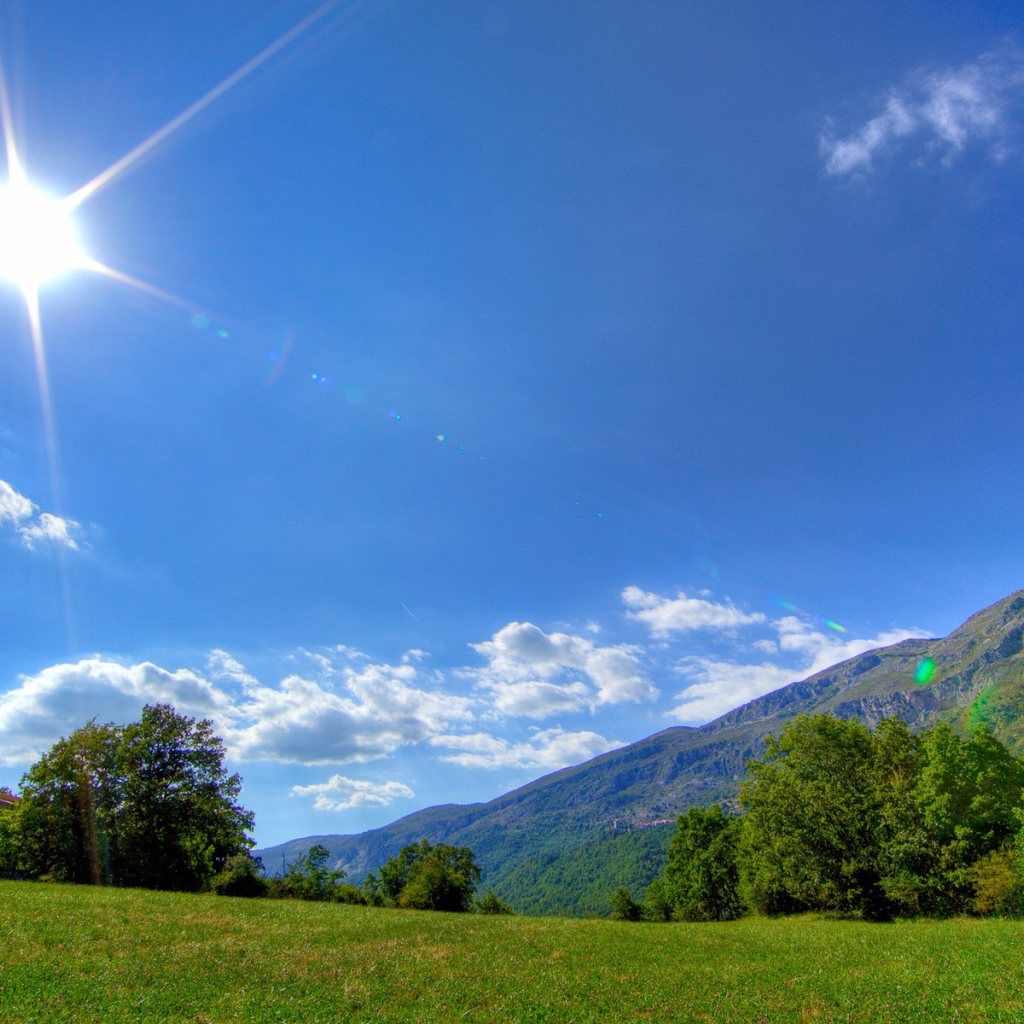 Солнце над горами