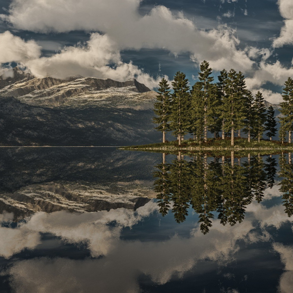 Островок на озере