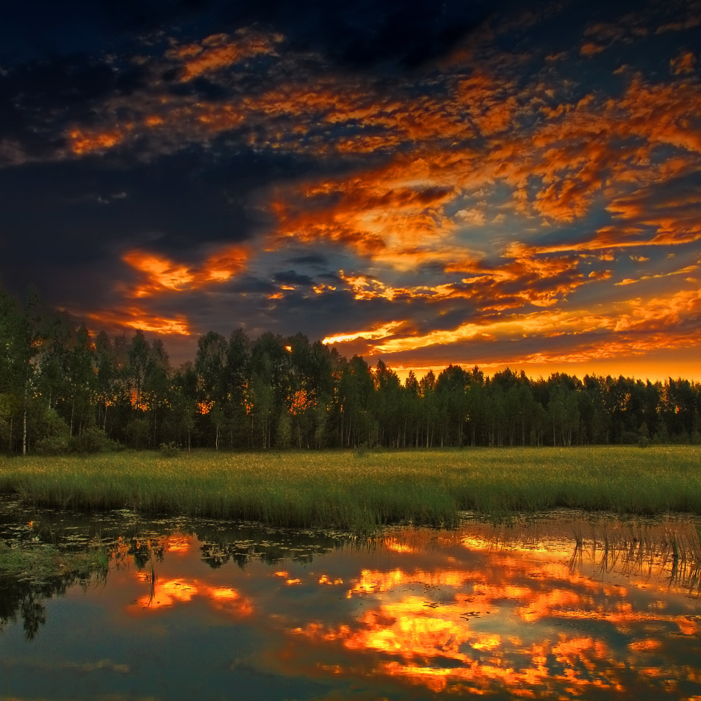 Огненный закат