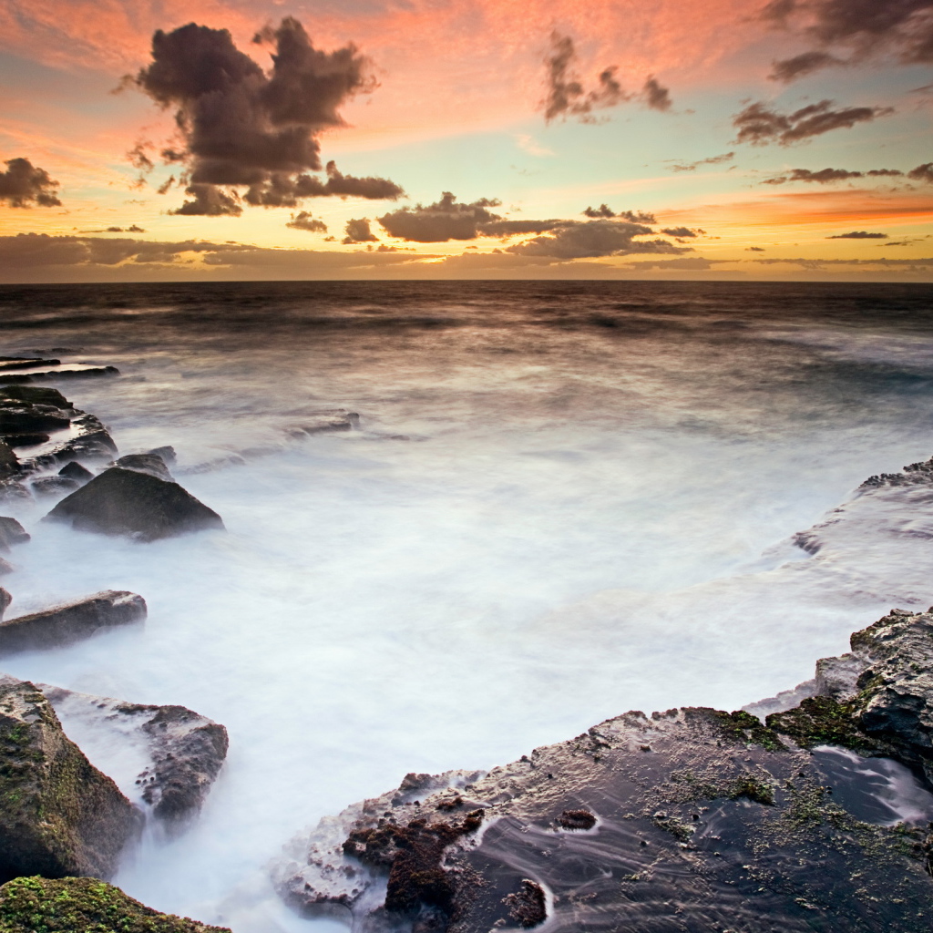 Закат на берегу