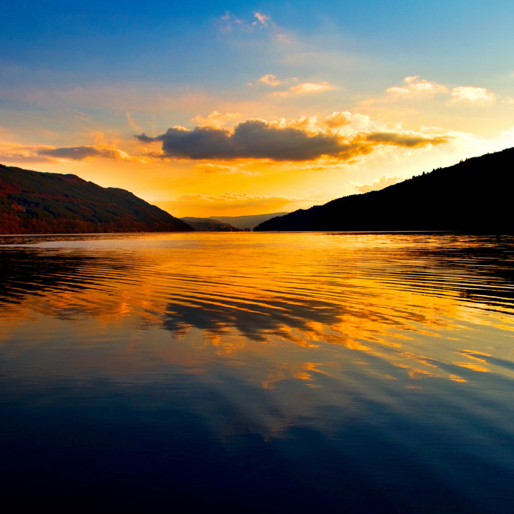 Закат над водой