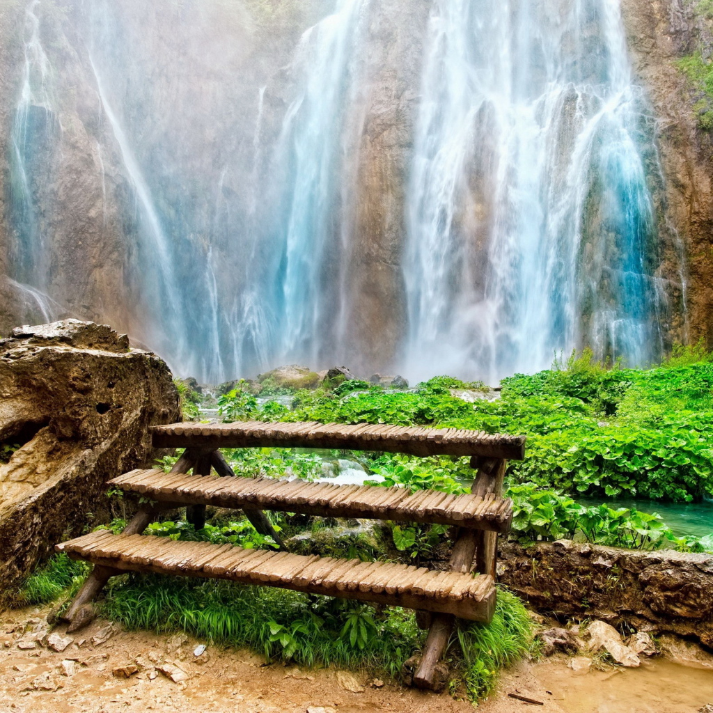 Удивительный водопад