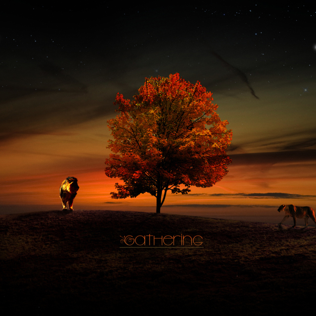 Львы у дерева жизни