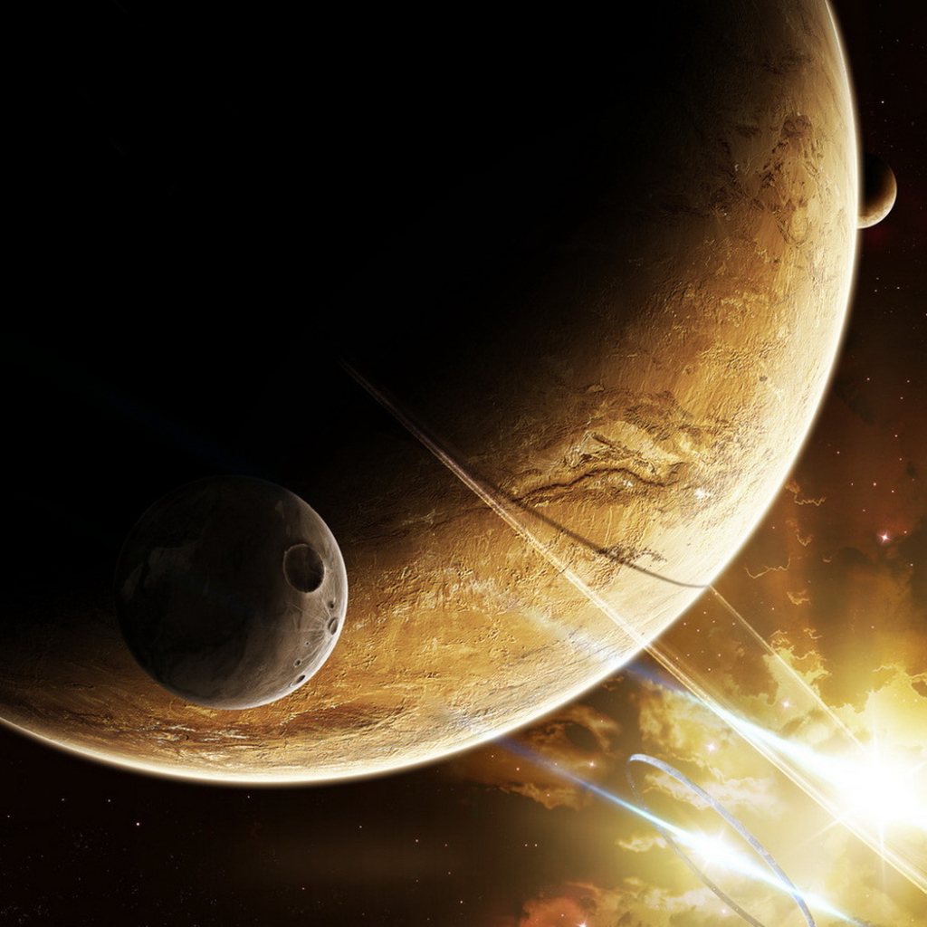 Планета и спутник