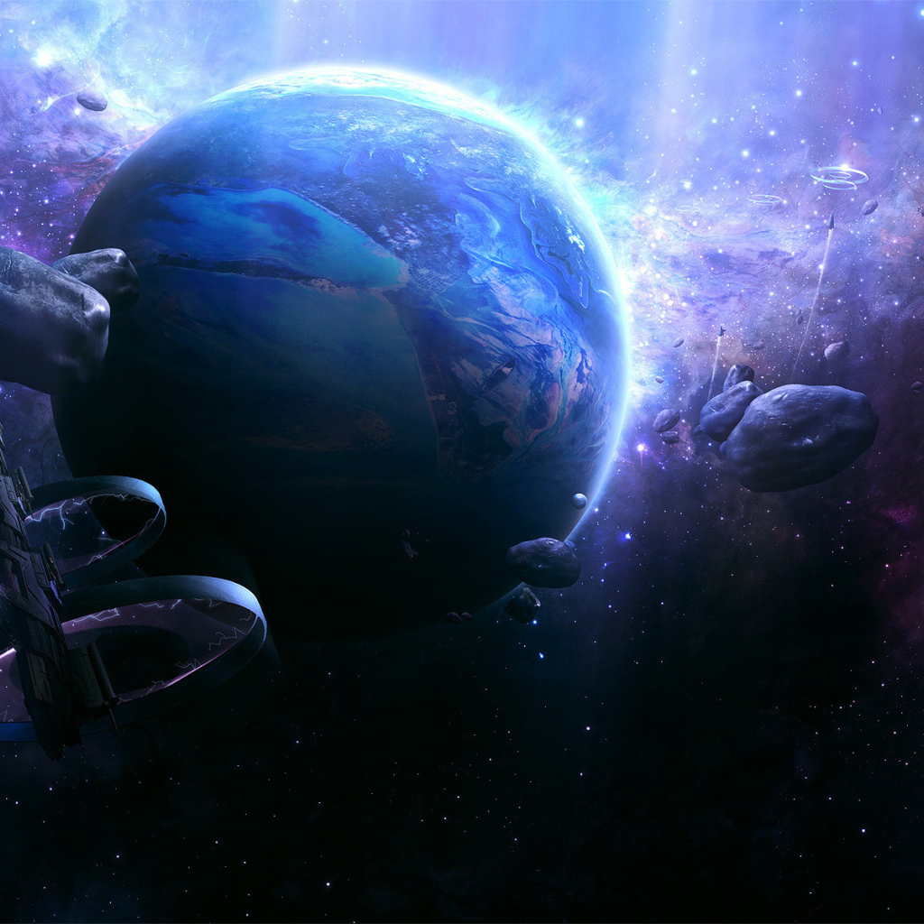 Корабли около планеты