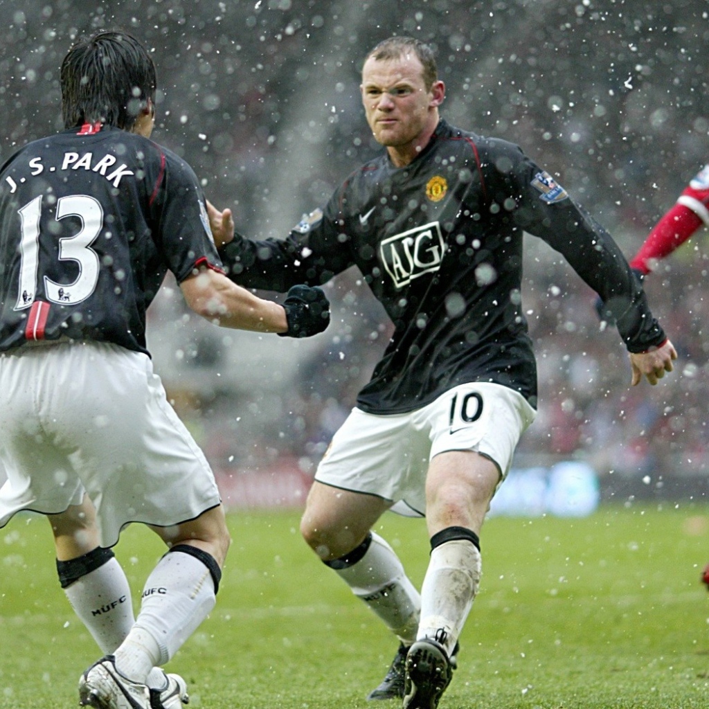 Wayne Mark Rooney and Ji Sung Park