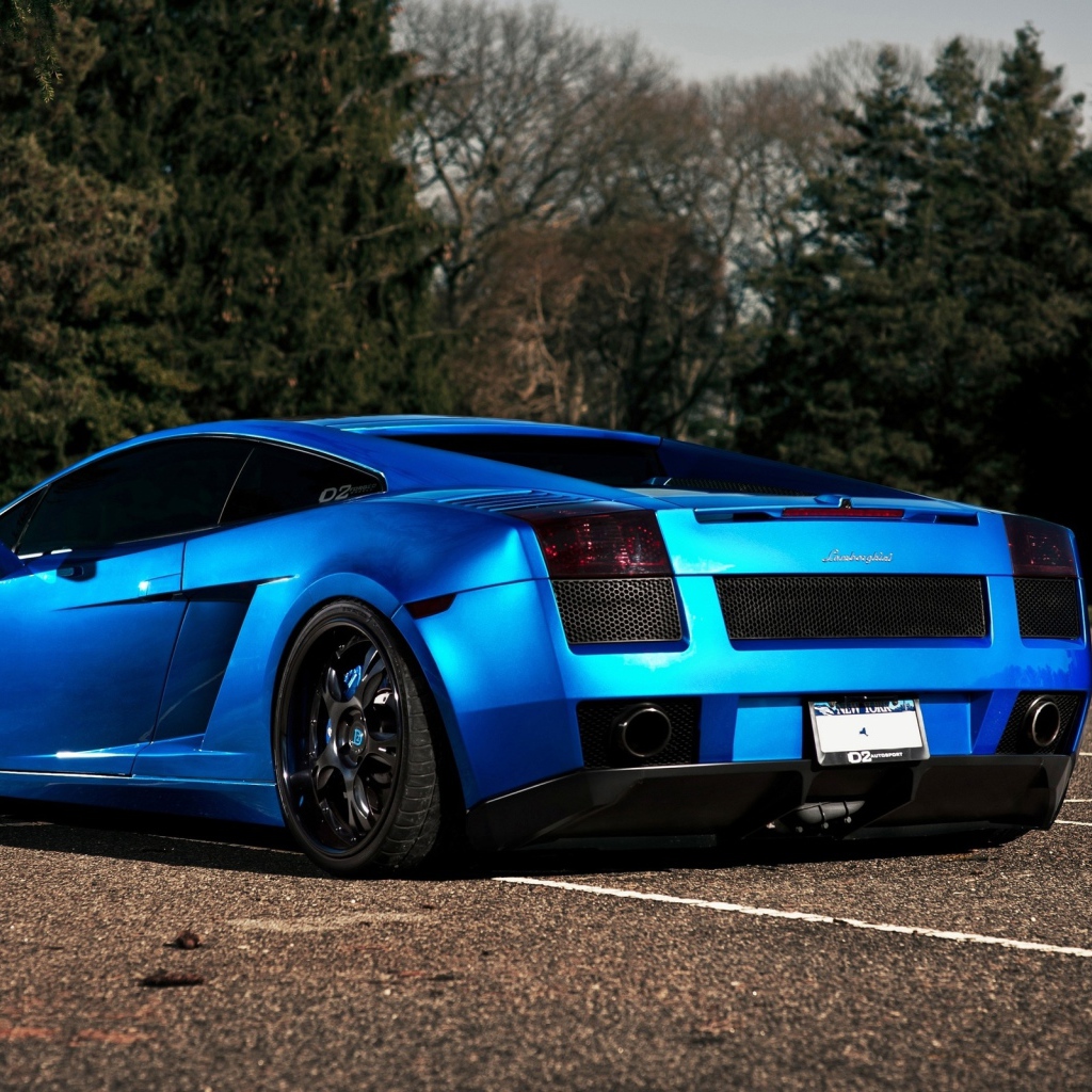 Синий Lamborghini GALLARDO