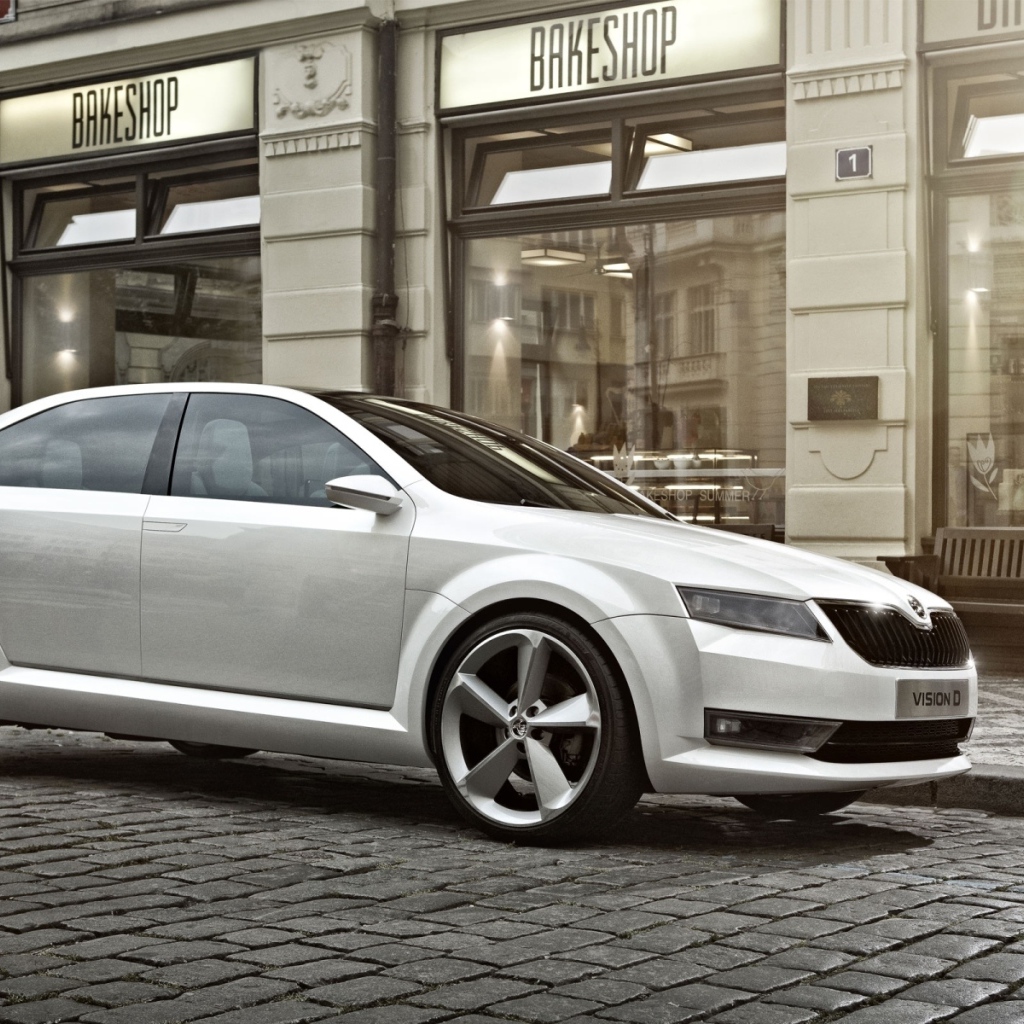 Škoda Vision D на бульваре