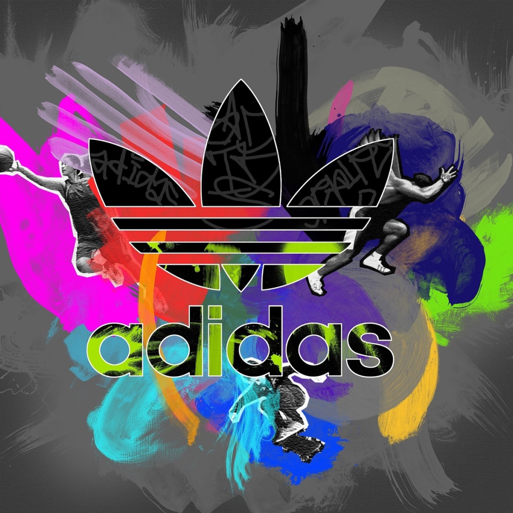 Красочный логотип Adidas
