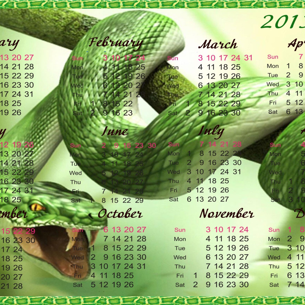 Календарь 2013