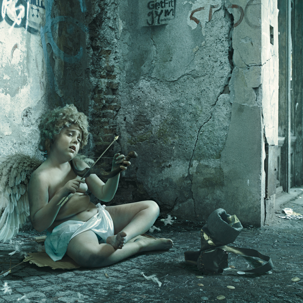 Купидон на улице